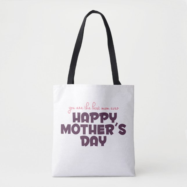 Simple Best Mamma någonsin Mors dag Tote Bag Tygkasse (Framsida)