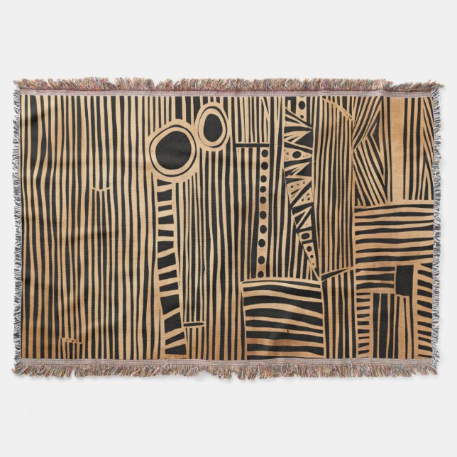 Simple Black and Beige Japandi Filt (Framsidan)