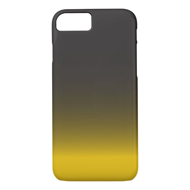 Simple Black and Guld iPhone 7 Fodral Case-Mate iPhone Skal (Baksida)