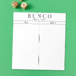 Simple Black and White Bunco Bord Tally Anteckningsblock<br><div class="desc">Om du åker i lakan på varje bord får du se till att den som håller rätt betyg och strömlinjeformar ditt Bunco-spel med det här redot så att användan kan riva av tally lakan.</div>