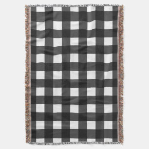 Simple Black and White Gingham Filt