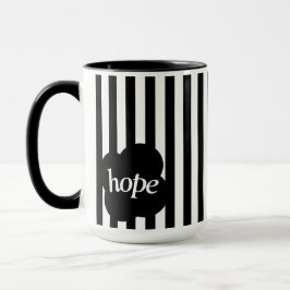 Simple black and white scripture Two-Tone mug Mugg