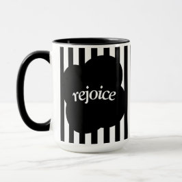 Simple black and white scripture Two-Tone mug Mugg