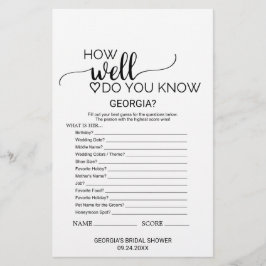 Simple Black Calligraphy What's in your Purse Game