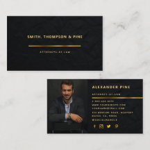Simple Black Guld Line Professionell Photo Busines
