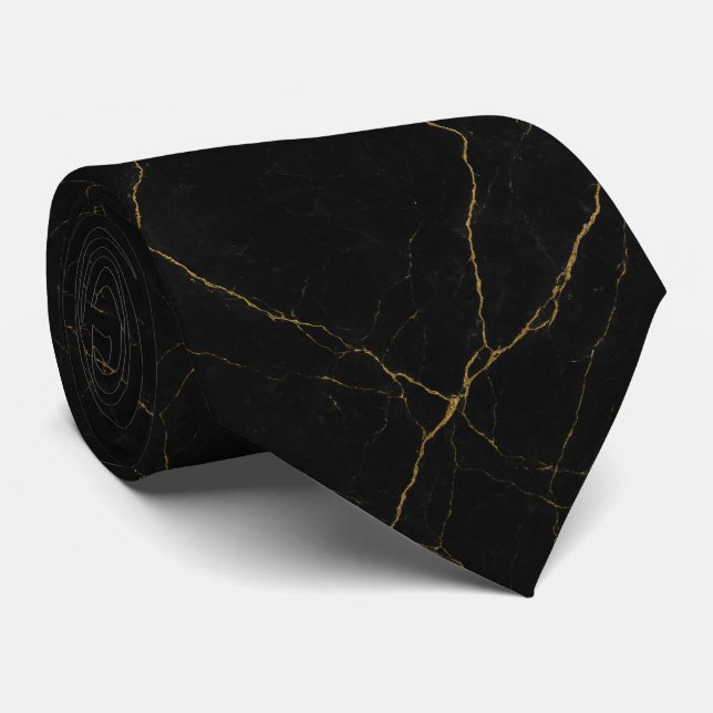 Simple Black Marble Texture with Subtle Gold Veins Slips (Rullad)