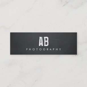 Simple Black Monogram, Coola Hip och Edgy. Mini Visitkort