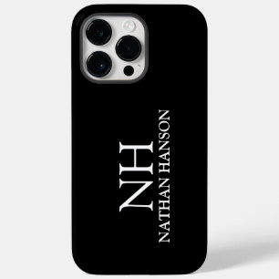 Simple Black Monogram Modern