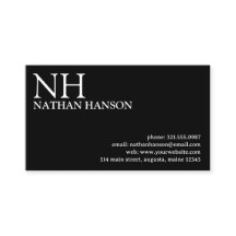 Simple Black Monogram Modern