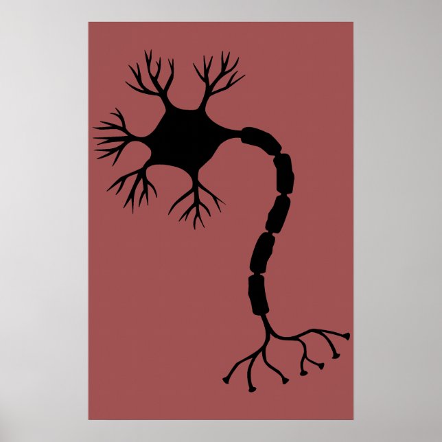 Simple Black Neuron Design Poster (Framsidan)