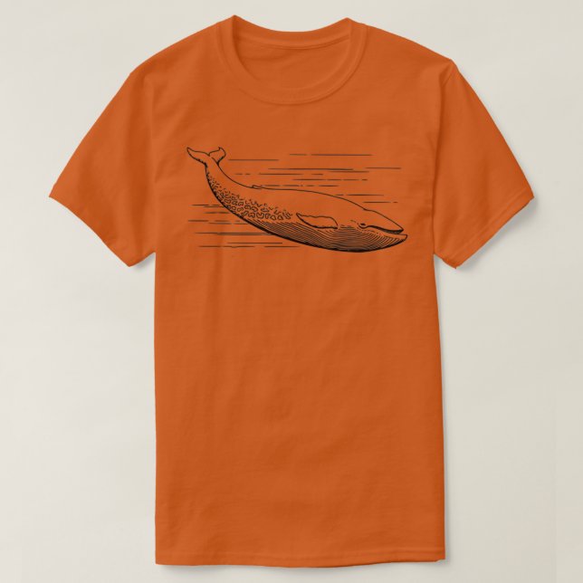 Simple Black on White Whale 20 T Shirt (Design framsida)