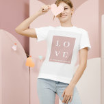 Simple Black & Rosa KÄRLEK |Låt oss värdera alla T Shirt<br><div class="desc">Simple Black & Rosa KÄRLEK |Låt oss värdera alla</div>
