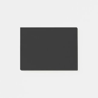 Simple Black Solid Färg Post-it Block