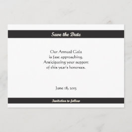 Simple Black Tie Spara-the-Data Spara Datumet