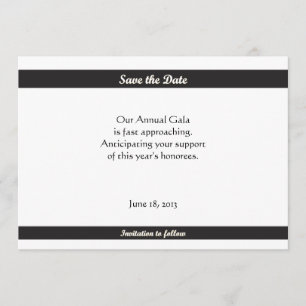Simple Black Tie Spara-the-Data Spara Datumet