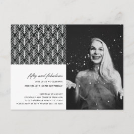 Simple Black White 50 och Fabulous Art Deco 50 Vykort