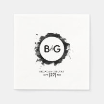 Simple Black White Bröllop