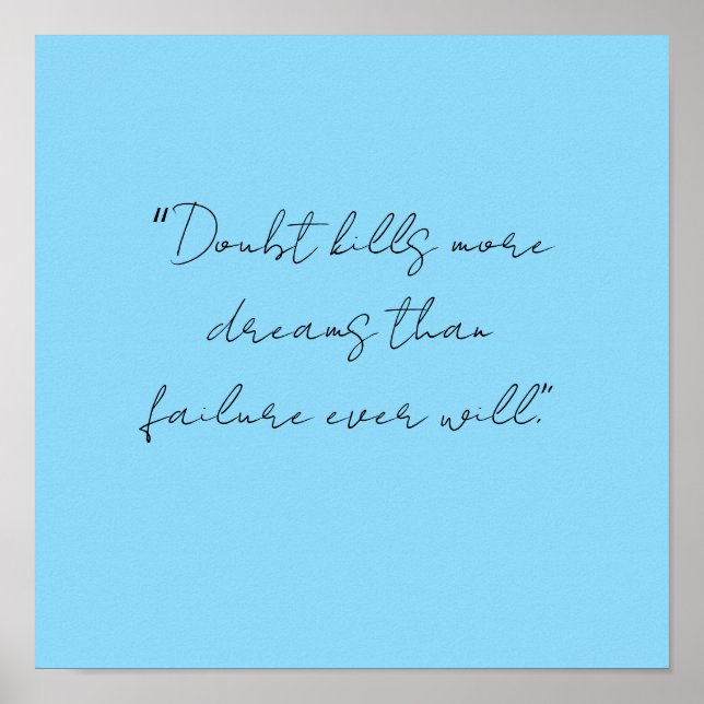 simple black white hand written quote art poster (Framsidan)