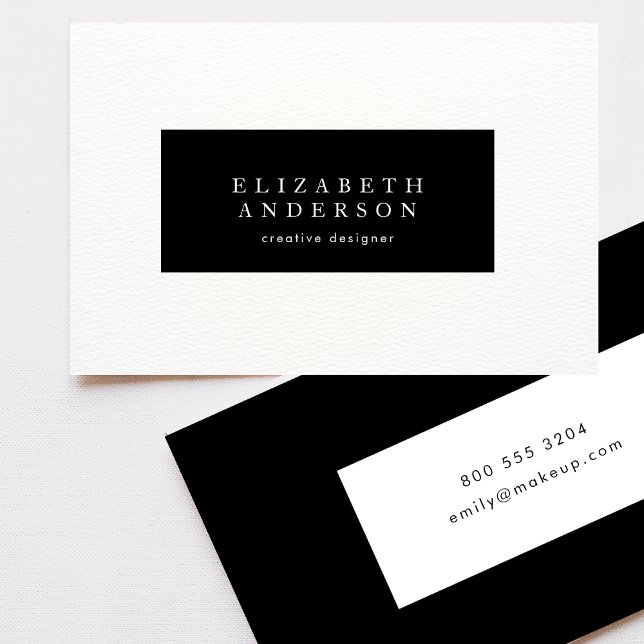 Simple Black & White Modern Lawyer Letterhead Visitkort (Skapare uppladdad)