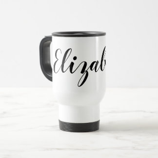 Simple Black White Script Namn-kaffe Resemugg