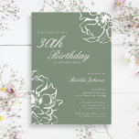 Simple Blommigt Sage 30års födelsedag Party Inbjudningar<br><div class="desc">Enkel Blommigt Sage 30års födelsedag-partiinbjudan. Inbjudan gäster som firar i stil med den här eleganten, som inbjuder till en milstolpe på födelsedagen, med en enkel men sofistikerad blommigt. De mjuka nyanserna och den rena layouten skapar ett tidlöst utseende som är perfekt vid varje särskilt tillfälle. Idealisk för dem som uppskattar...</div>