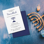Simple Blue Menorah Family Hanukkah Party Inbjudningar<br><div class="desc">Hanukkah-partiets inbjudan,  med en enkel blå menorah och manustypografi. Med blått anpassade kan du lägga till egen information. Ett festligt sätt att fira Chanukahs första kväll med vänner och familj.</div>