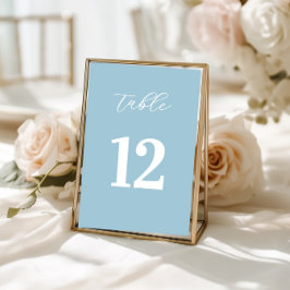Simple Blue Table Numbers Sign Bordsnummer
