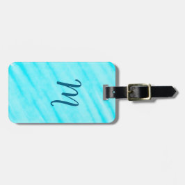 simple blue whi watercolor lines add your monogram bagagebricka