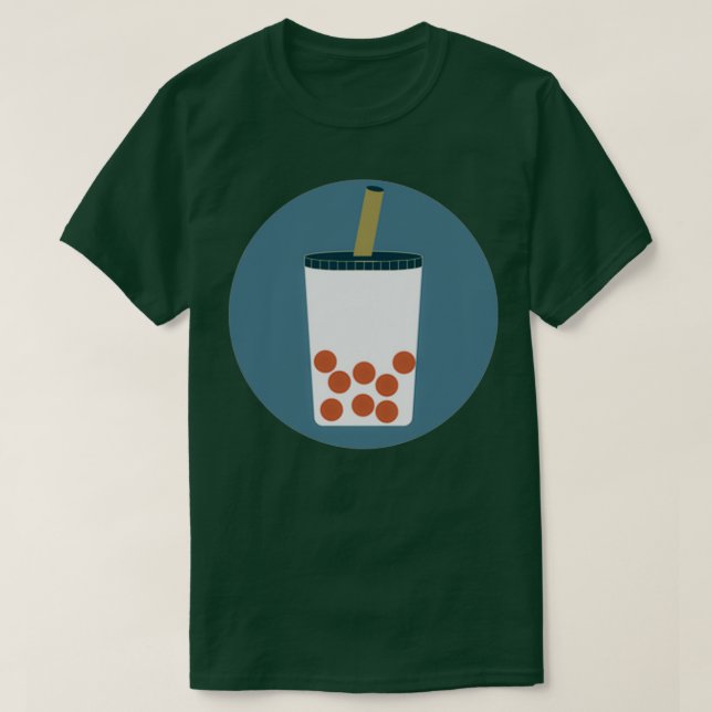 Simple Boba Tea Icon T Shirt (Design framsida)