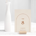 Simple Boho Arch Ivory Bröllop Bordsnummer<br><div class="desc">Bordsnumret Boho Arch Ivory Bröllop har en sofistikerad, muterad palett av elfenben i neutralt parad med en fantastisk blandning och matchningsalternativ för rost terracotta, grönt och plommon. Den underskattade elegansen av enkel typografi och mjuka bågar skapar en lugnande och polerad estetik med klassisk minimalistisk stil. De komplementära alternativen i färg...</div>