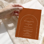 Simple Boho Arch Terracotta Bröllop Rehearsal Inbjudningar<br><div class="desc">Den här enkla Boho Arch Terracotta Bröllop Rehearsal-inbjudan har en sofistikerad, muterad palett av elfenben i neutralt parad med en fantastisk blandning och matchningsalternativ för rost terracotta, sage grönt och plum. Den underskattade elegansen av enkel typografi och mjuka bågar skapar en lugnande och polerad estetik med klassisk minimalistisk stil. De...</div>