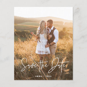 Simple Boho BUDGET-skriptfoto Spara datum