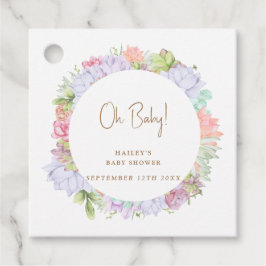 Simple Boho Cactus Desert Oh Baby Shower Gåvor Etiketter