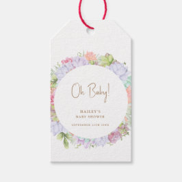 Simple Boho Cactus Desert Oh Baby Shower Presentetikett