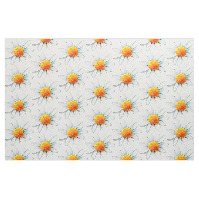 Simple Boho Daisy Mönster Tyg (Fat Quarter)