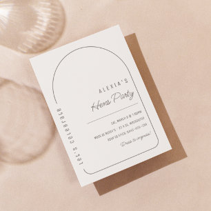 Simple Boho Hens Party-inbjudningsmall Inbjudningar