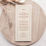 Simple Boho Ivory Bröllop Flat Meny<br><div class="desc">Den här enkla Boho Ivory Bröllop Flat Menu-designen har en sofistikerad muterad palett av elfenben i neutralt parad med en fantastisk blandning och matchningsalternativ för rost terracotta, sage grönt och plum. Den underskattade elegansen av enkel typografi och mjuka bågar skapar en lugnande och polerad estetik med klassisk minimalistisk stil. De...</div>