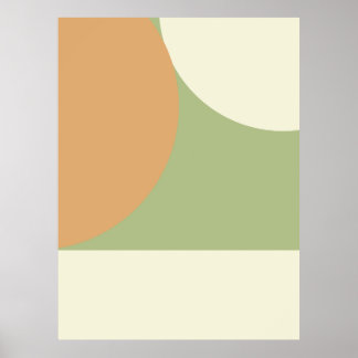 Simple Boho Lugn Bauhaus Stil Geometric Poster