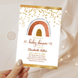 Simple Boho Rainbow Gender Neutral Pojke Shower
