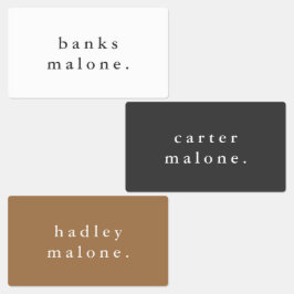 Simple Boho Rainbow Watersecure Namn Klistermärke