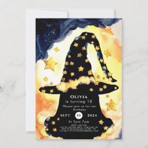 Simple Boho Roligt Wizard Birthday Inbjudningar