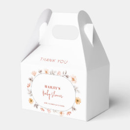 Simple Boho Wildblomme Ram Baby Shower Presentaskar