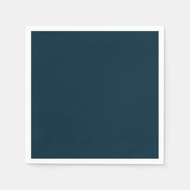 Simple Bold Dark Blue Party Pappersservett (Framsidan)