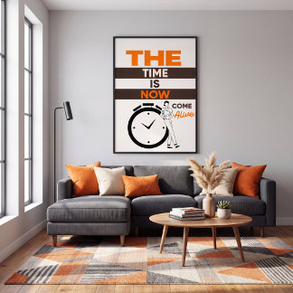 Simple bold typography trendy modern poster