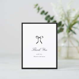 Simple Bow Classic Wedding Tack Kort