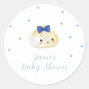 Simple Boy Little Dumpling Baby Shower Runt Klistermärke