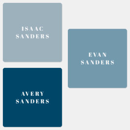 Simple Boys Watersecure Namn Klistermärke