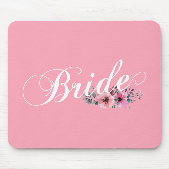 Simple Bride Blommig Kalligrafi | Musmattor (Framsidan)
