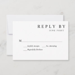 Simple Bröllop OSA Kort