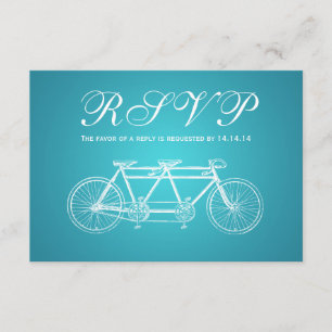 Simple Bröllop OSA Tandem Bike Turcouise Kort
